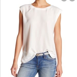 J Crew Drapey sleeveless blouse